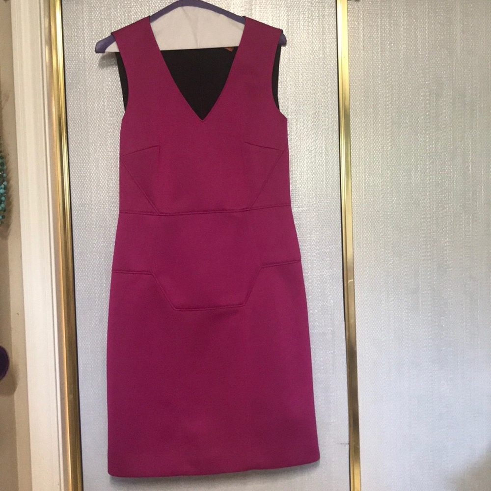 TIBI hot pink dress